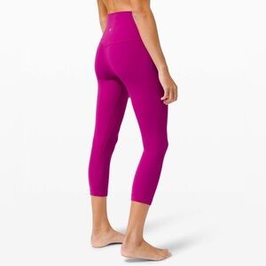 Lululemon Align Crop *21"~ Deep Fuschia ~ size 4